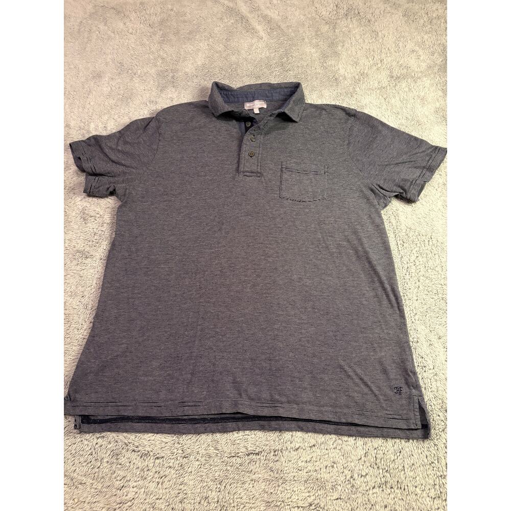 Hickey Freeman Polo Grey Shirt Business Casual Size Large